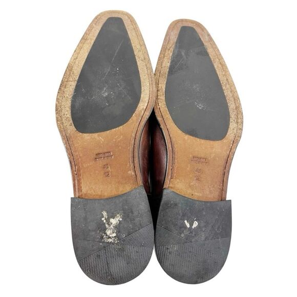 MONTE‎ ROSSO Men\'s Cognac Brown, Distressed Leather Chelsea Boots